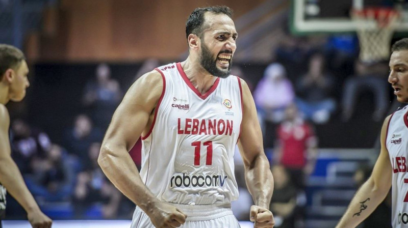 Libānas valstsvienības basketbolists Ali Haidars. Foto: FIBA