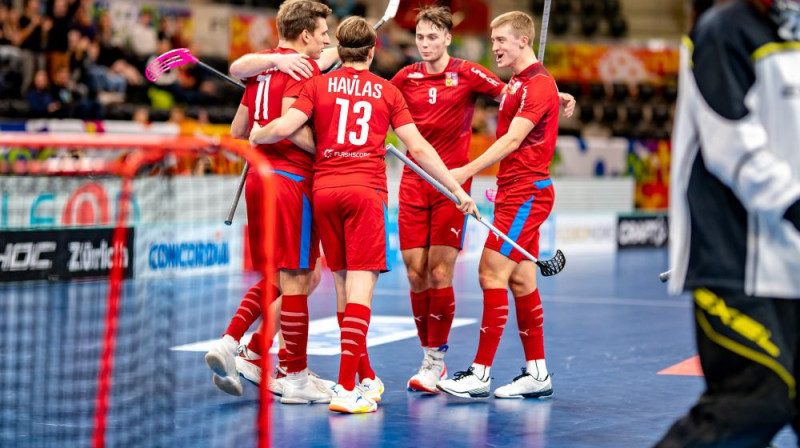 Arī šajā čempionātā Čehija sasniegusi pusfinālu, Foto: IFF Floorball