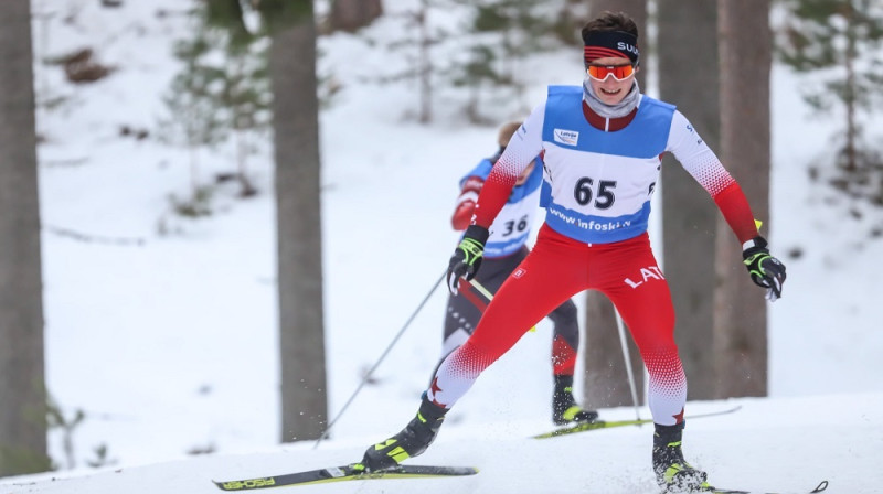 Lauris Kaparkalējs. Foto: Latvijas Slēpošanas federācija/A.Veckalniņš