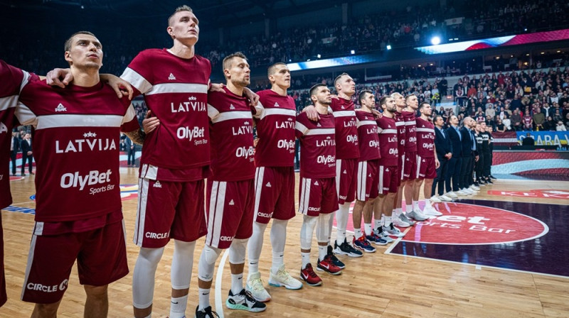 Latvijas izlase. Foto: FIBA