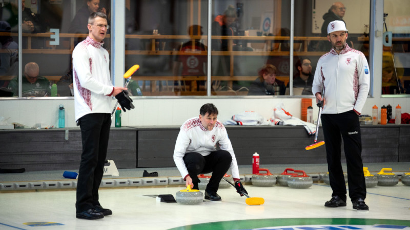 No kreisās: Jānis Klīve, Arnis Veidemanis, Sandris Buholcs
Foto: Ansis Ventiņš