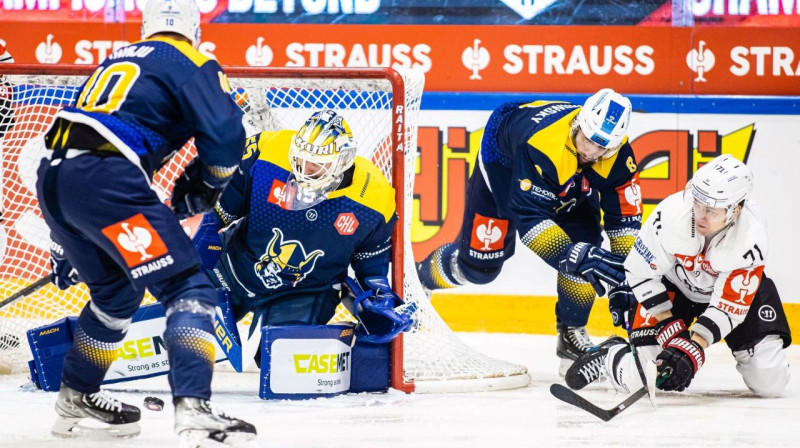 Mirklis no Mikeli "Jukurit" un Šveices "Fribourg-Gottéron" spēles. Foto: Mikkelin Jukurit