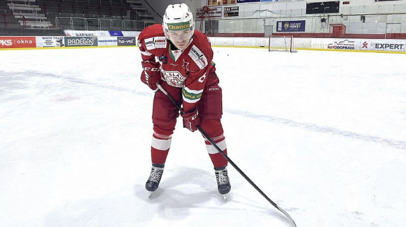 Edgars Kulda. Foto: hc-slavia.cz