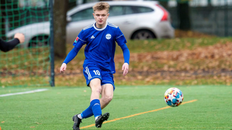 "Dinamo Rīga" futbolists Ņikita Gžibovskis. Foto: LFF