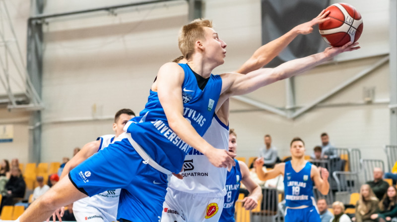 Toms Skuja. Foto: LU basketbols