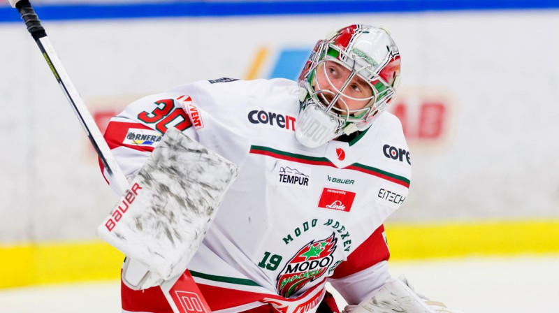 Kristers Gudļevskis. Foto: MoDo Hockey