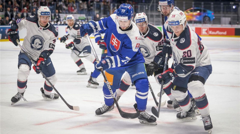 Slovākija pret Norvēģiju. Foto: Andrej Galica/SZĽH