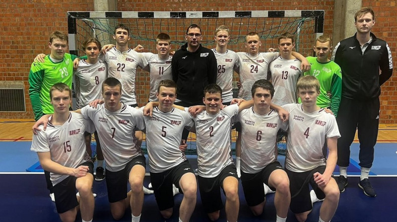 Latvijas U17 izlase. Foto: Latvijas Handbola federācija.