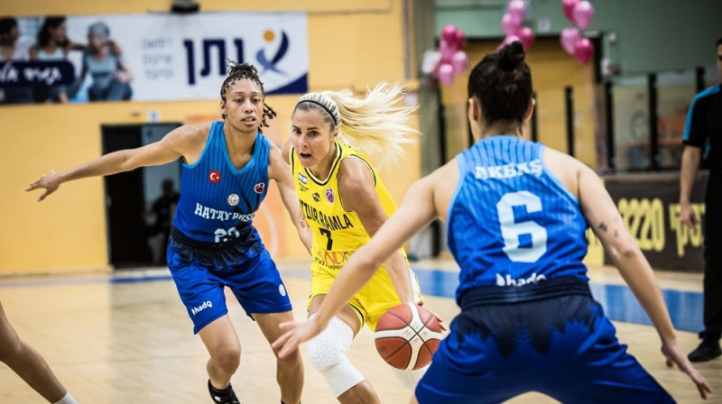 Elīna Babkina spēlē pret Antākijas "Hatay". Foto: EuroCup Women