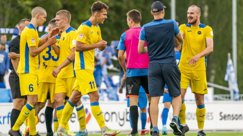 LNK parka atklāšanas spēlē "Super Nova" sensacionāli uzvarēja RFS. Foto: Nora Krevņeva-Baibakova.