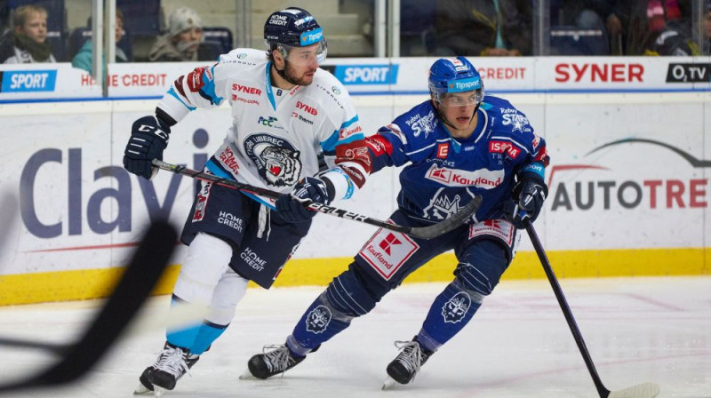 Uvis Balinskis. Foto: Bílí Tygři Liberec