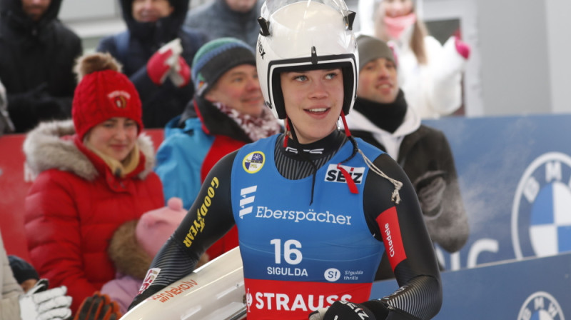 Elīna Ieva Vītola Siguldā ieguva otro vietu. Foto: EPA/Scanpix