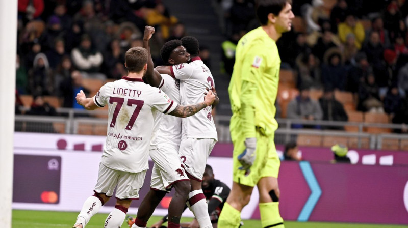 "Torino" futbolisti svin vārtu guvumu. Foto: Marco Alpozzi/Zumapress.com/Scanpix