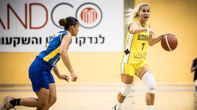 Elīna Babkina 2023. gada 12. janvārī. Foto: EuroCup Women