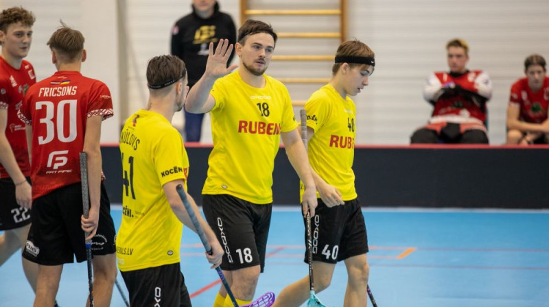 Atis Stepāns (#18), Foto: Anita Stukāne, floorball.lv