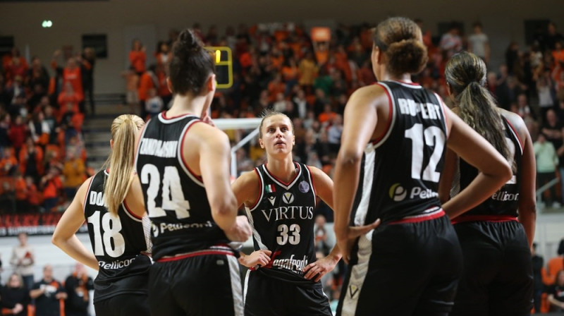 Kitija Laksa 2023. gada 11. janvārī. Foto: EuroLeague Women