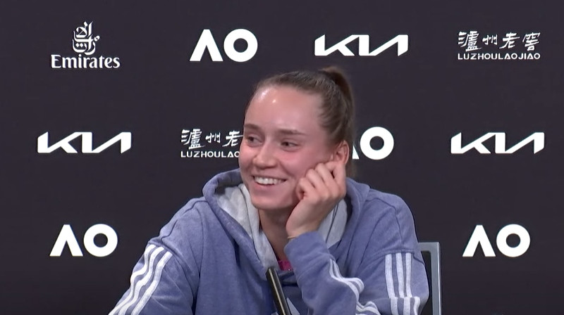 Jeļena Ribakina. Foto: Australian Open TV