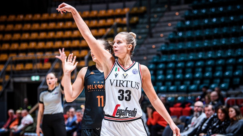 Kitija Laksa 2023. gada 17. janvārī. Foto: EuroLeague Women