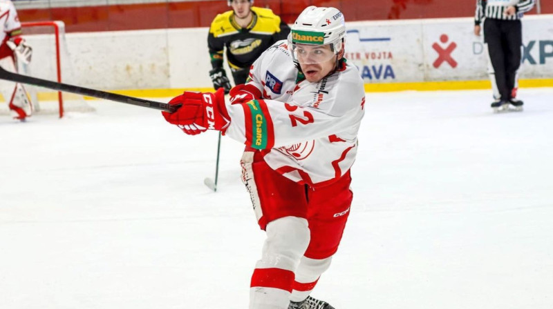 Edgars Kulda. Foto: HC Slavia Praha