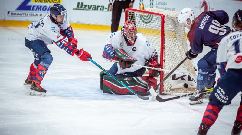 Jānis Auziņš vārtos. Foto: Zemgale/LLU