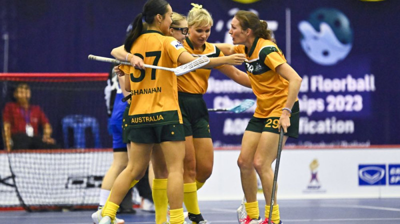 Uzvarot mājinieces, lielu soli finālturnīra virzienā spērusi Austrālijas valstsvienība, foto: IFF Floorball