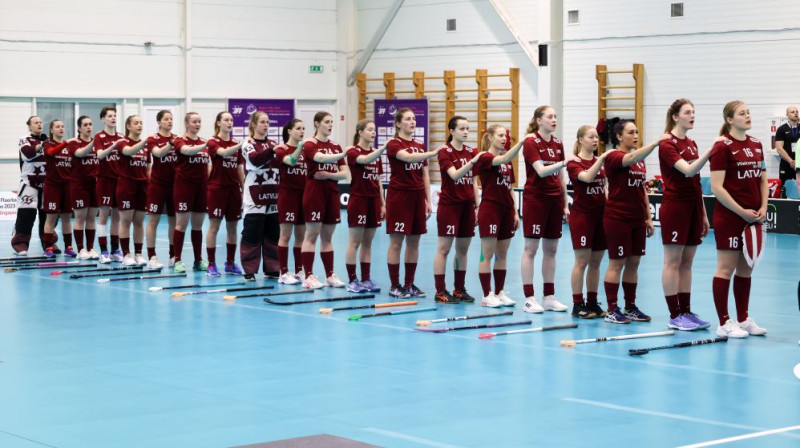 Latvijas izlase, foto: Ritvars Raits, floorball.lv