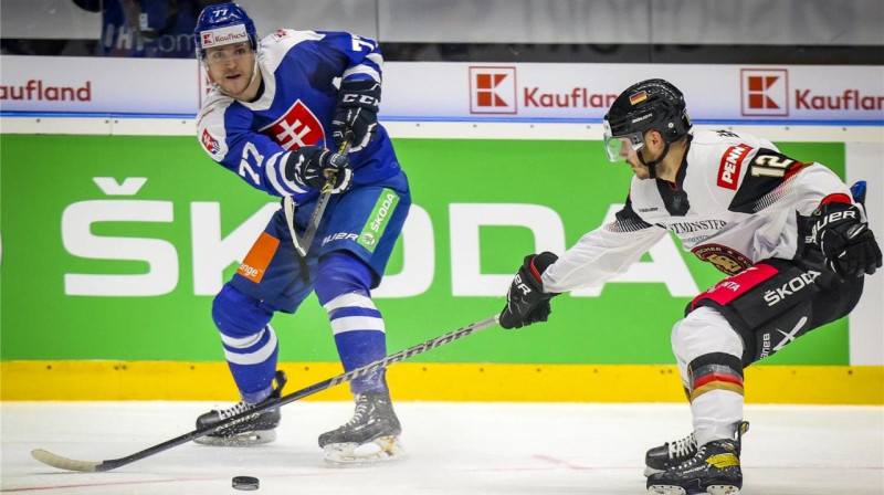 Slovākija pret Vāciju. Foto: Hockey Slovakia