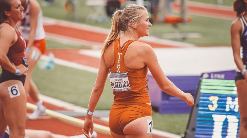 Kristīne Blaževiča. Foto: texassports.com