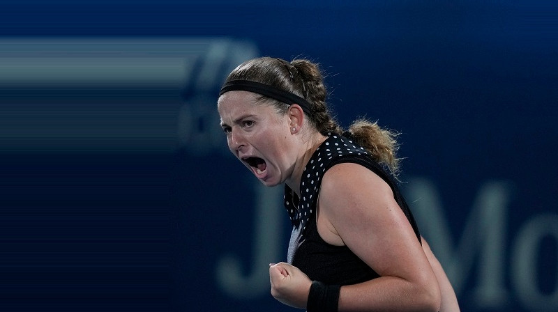 Aļona Ostapenko. Foto: AP/Scanpix