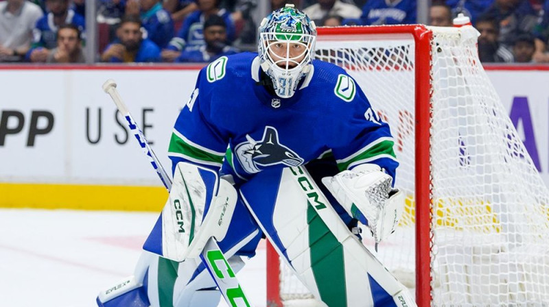 Artūrs Šilovs. Foto: Vancouver Canucks