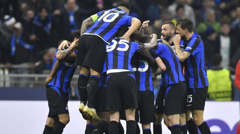 Milānas ''Inter'' futbolisti. Foto: AP/Scanpix