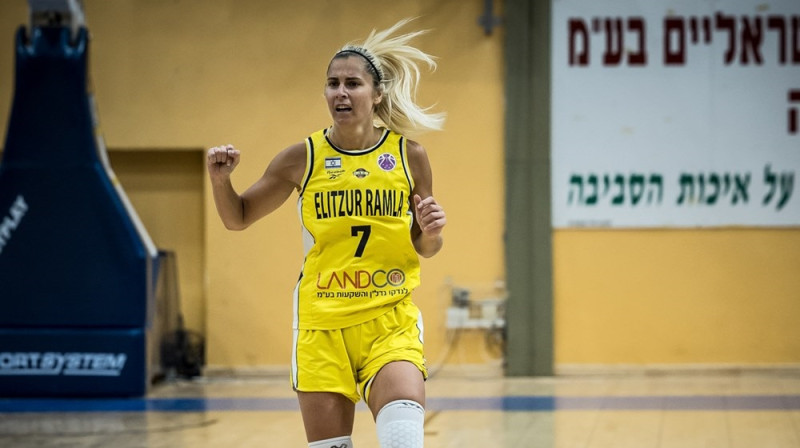 Elīna Babkina 2023. gada 23. februārī. Foto: EuroCup Women