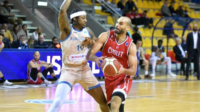 Kijivas "Budivelnyk" pret Francijas "Cholet Basket". Foto: FIBA