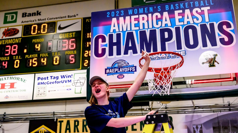 Nikola Priede 2023. gada 10. martā Bērlingtonā. Foto: University of Vermont