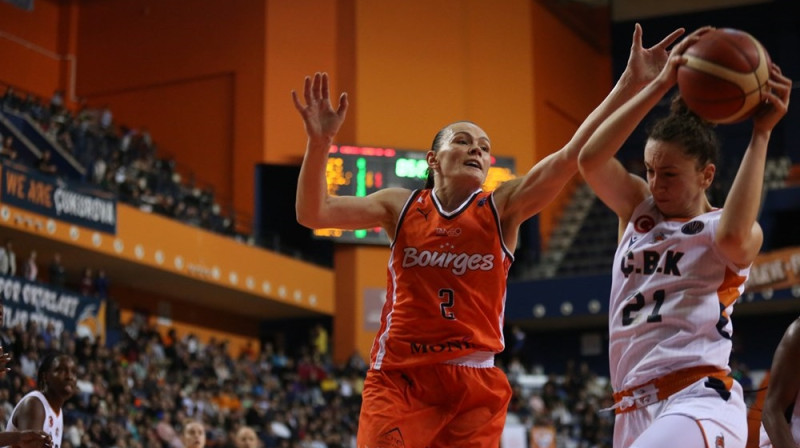 Anete Šteinberga 2023. gada 14. martā Mersinā. Foto: EuroLeague Women