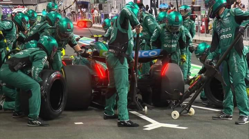 Brīdis, kad Alonso saņem sodu. Foto: f1.com