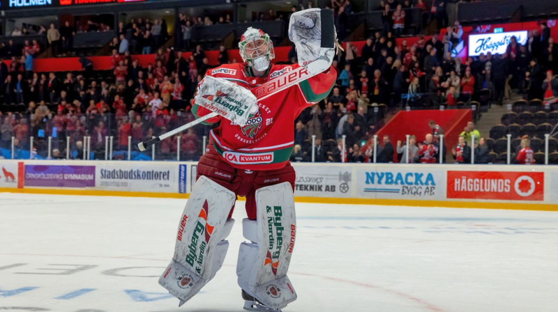 Kristers Gudļevskis. Foto: MoDo Hockey
