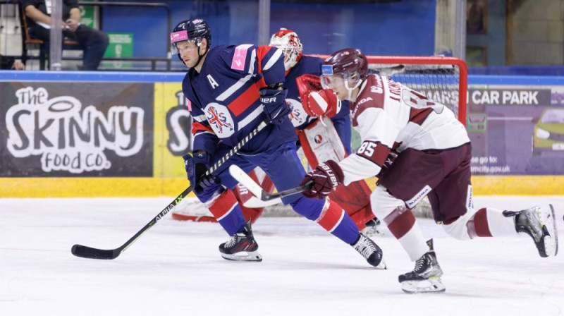 Dans Ločmelis. Foto: Team GB Ice Hockey