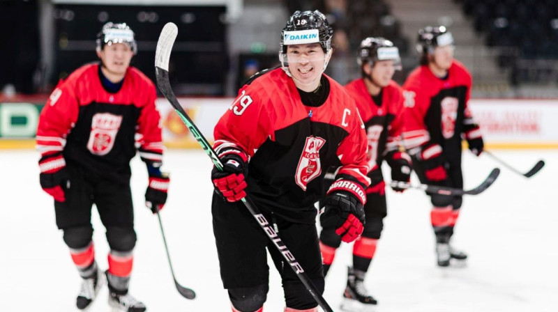 Japānas valstsvienības kapteinis Šogo Nakadžima. Foto: IIHF