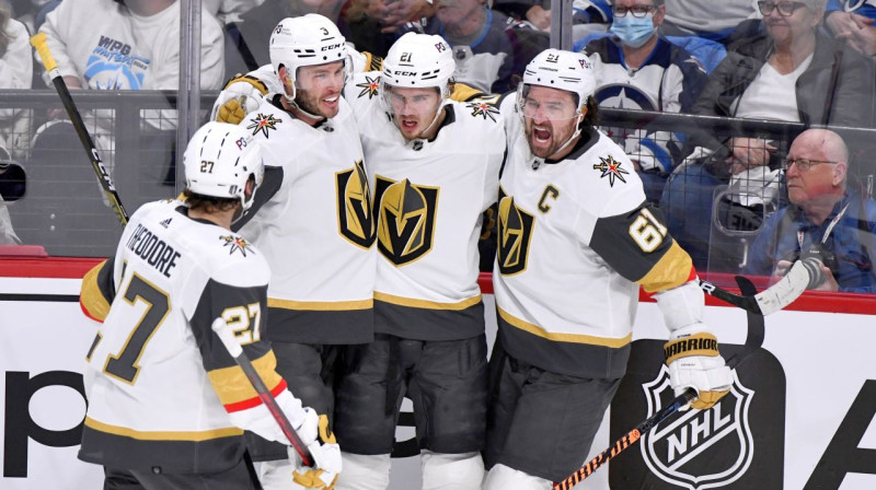 Lasvegasas "Golden Knights  hokejisti. Foto: Fred Greenslade/AP/Scanpix