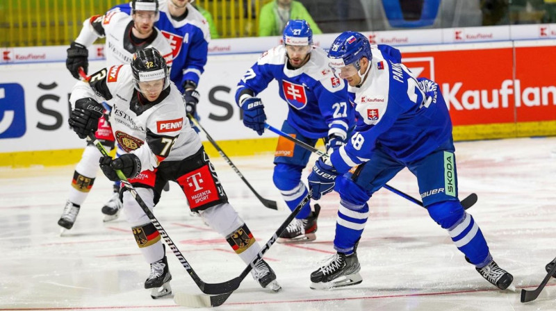 Slovākija pret Vāciju. Foto: Andrej Galica/SZĽH