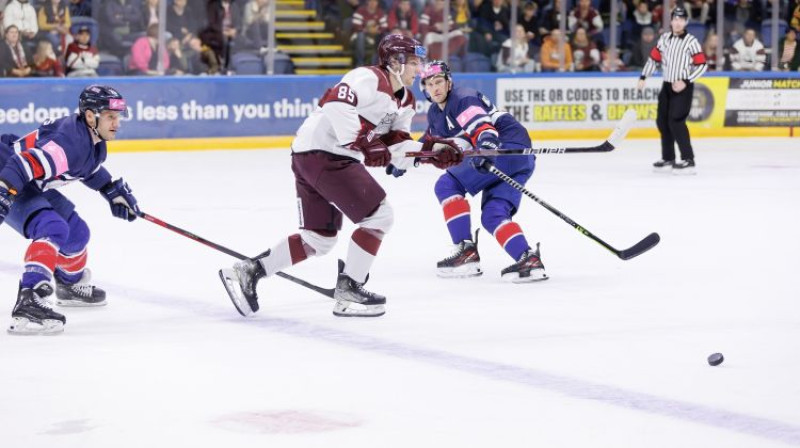 Dans Ločmelis. Foto: Team GB Ice Hockey