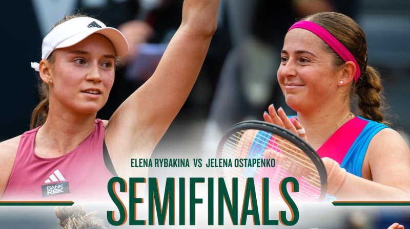 Jeļena Ribakina un Aļona Ostapenko. Foto: Tennis Channel