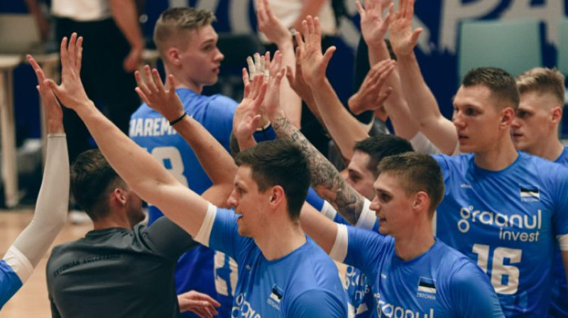 Igaunijas izlase. Foto: Marko Ūskila/volley.ee