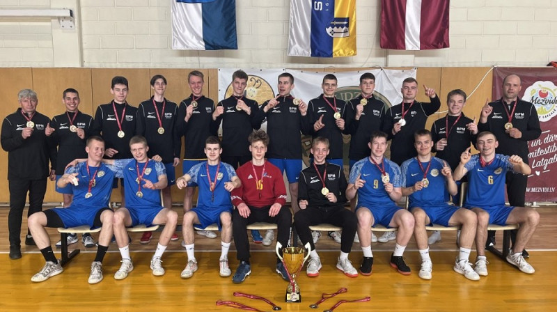 “SK Latgols juniori” komanda. Foto: Latvijas Handbola federācija.