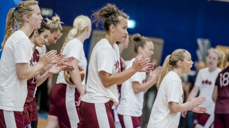 Latvijas sieviešu basketbola izlase. Foto: basket.lv