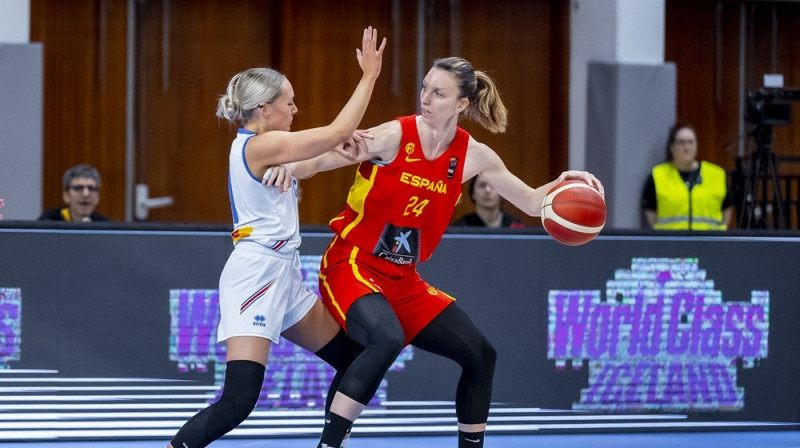 Laura Hila 2023. gada 12. februārī Islandē. Foto: FIBA