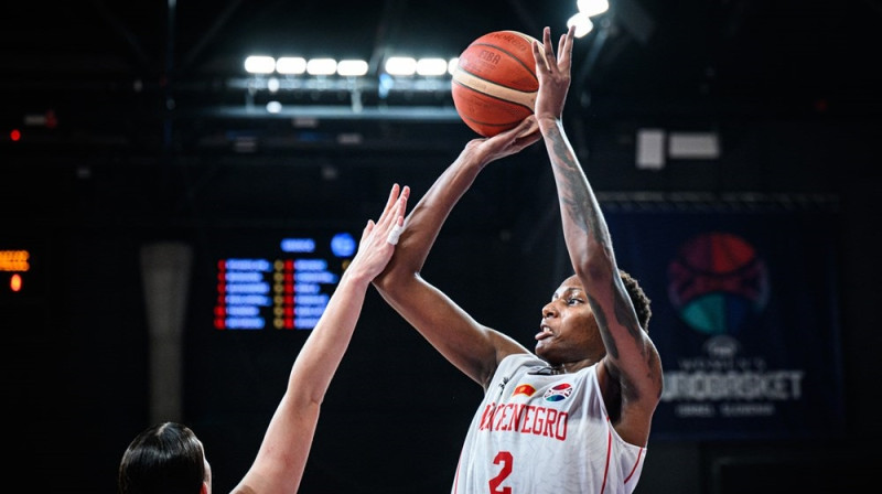 Melnkalnes centra spēlētāja Nataša Maka. Foto: FIBA