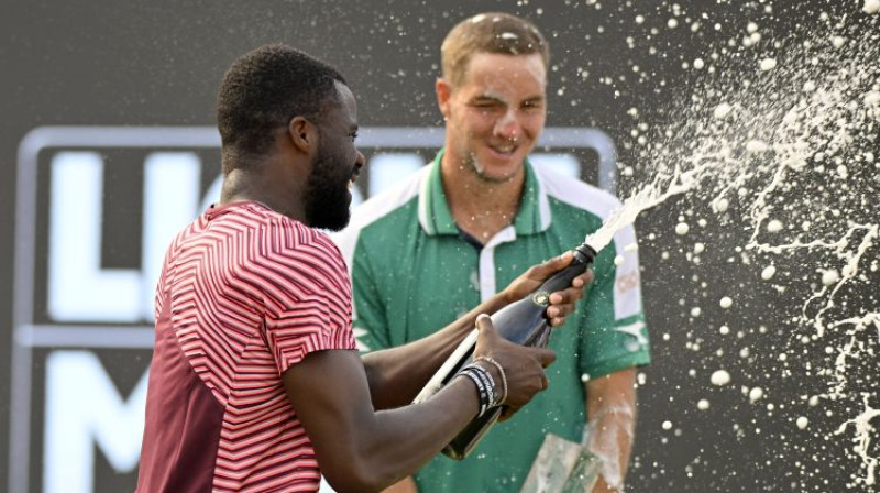 Frensiss Tiafo svin titula iegūšanu. Foto: imago/Michael Weber/Scanpix