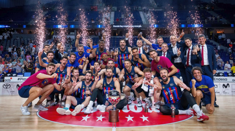 2023. gada Spānijas čempione "Barcelona". Foto: Barça Basket